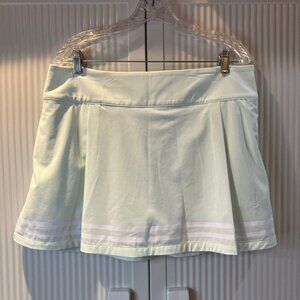 NWT Calia Golf Skort/Skirt True Light Fabric Sz 14 Lime Green Wicking Breathable